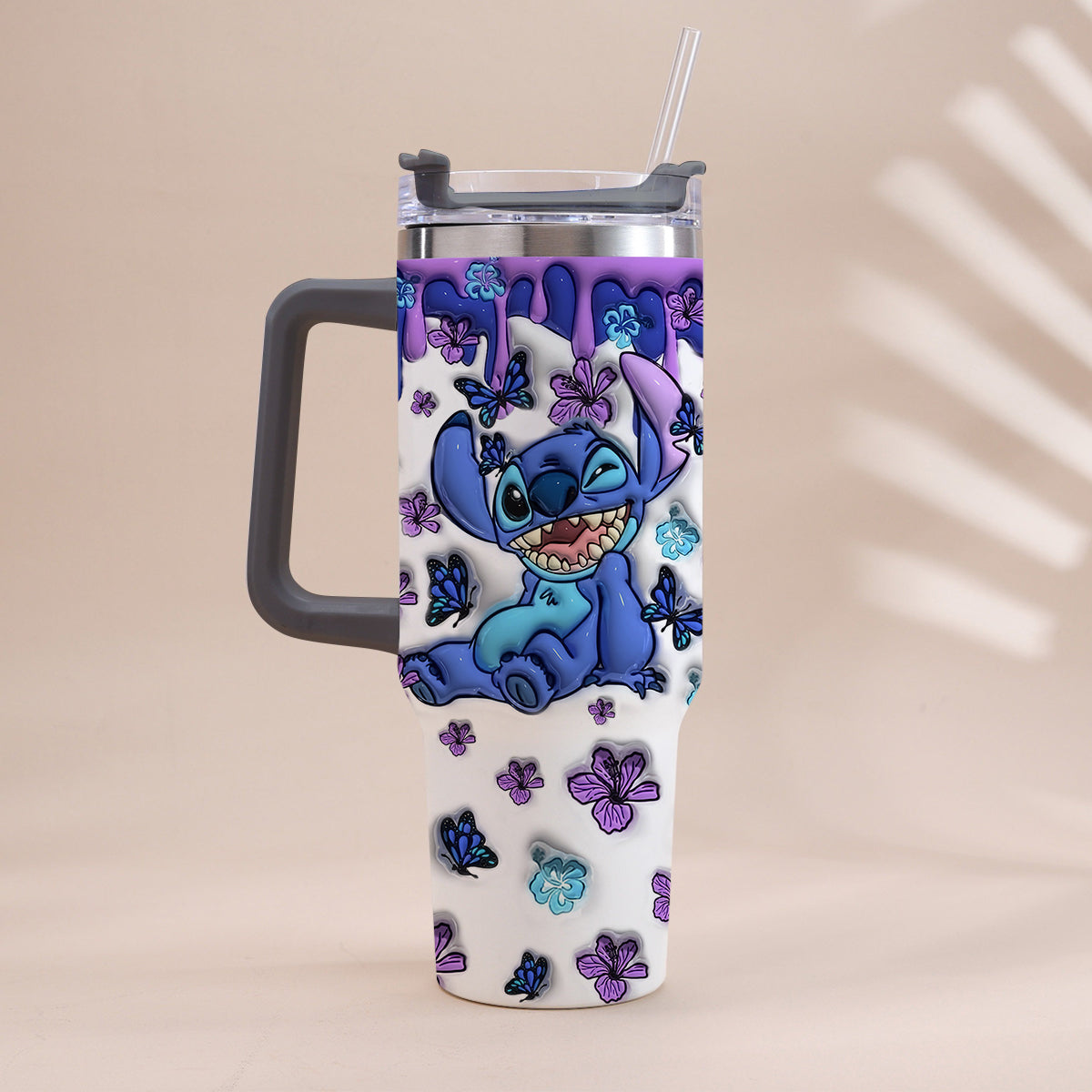 Personalized Ohana Tumbler with Handle Custom Name Gift Idea