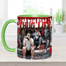 Load image into Gallery viewer, Personalized Thug Life Accent Mug Custom Name Gift for Halloween
