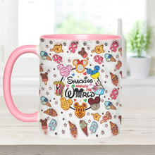 Load image into Gallery viewer, Personalized Snacking Around the World Accent Mug Gift for Mom
