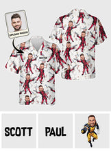 Load image into Gallery viewer, Personalized Cartoon Hawaiian Shirt Custom Name Gift for Him

