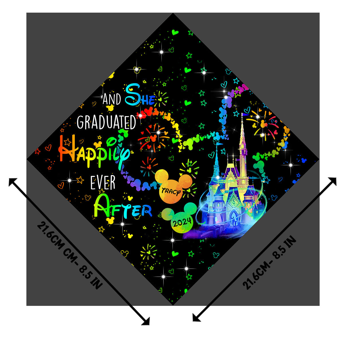Personalized Graduation Cap Topper Custom Design Gift for Her