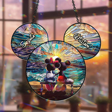 Load image into Gallery viewer, Personalized Beach Couple Suncatcher Ornament Gift for Home
