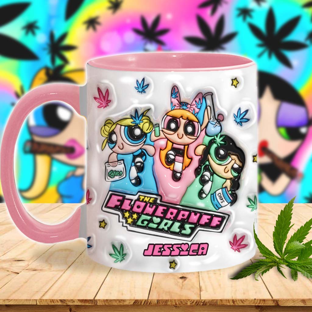 Personalized Weed Accent Mug Custom Name Gift for Her