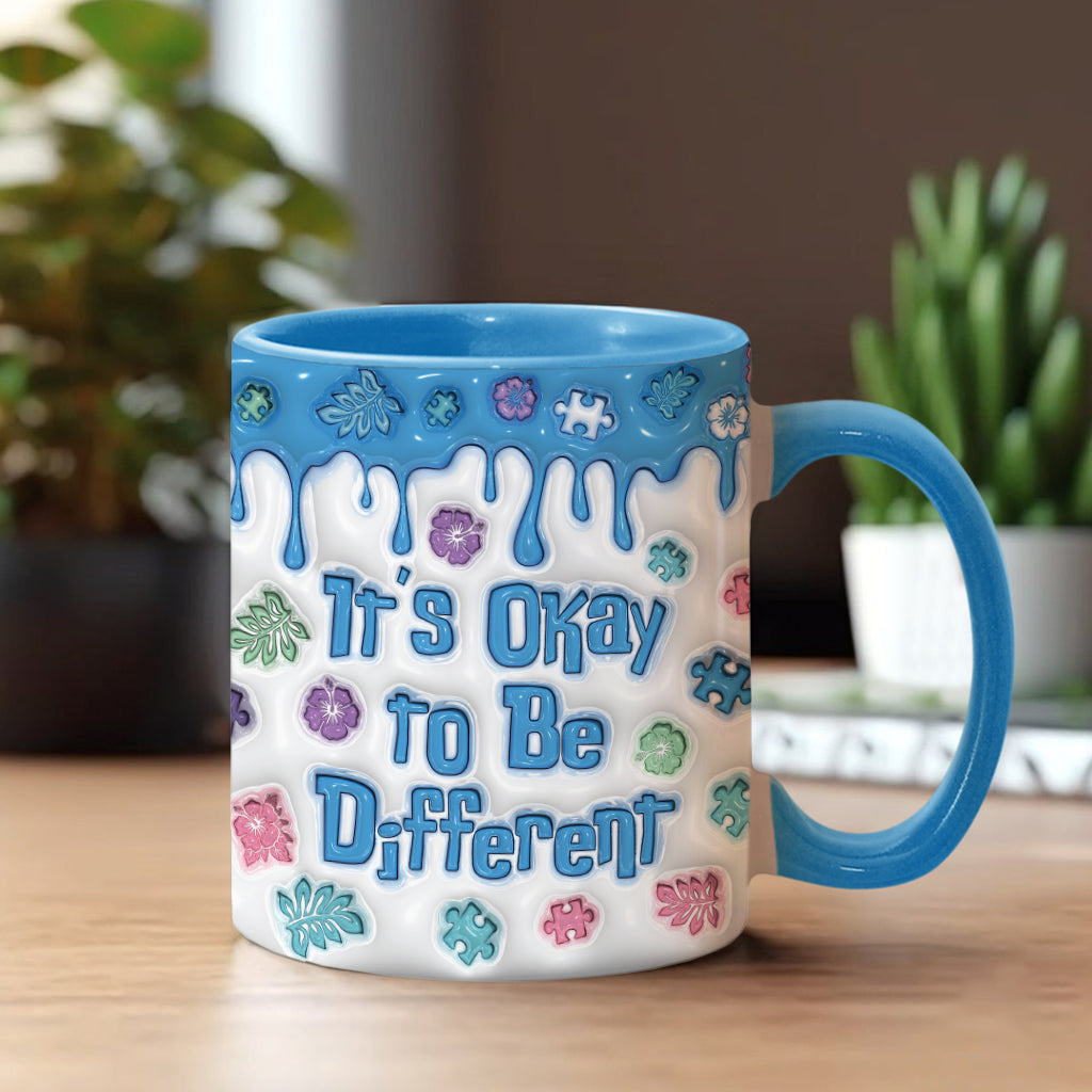 Personalized Autism Awareness Accent Mug Custom Name Gift