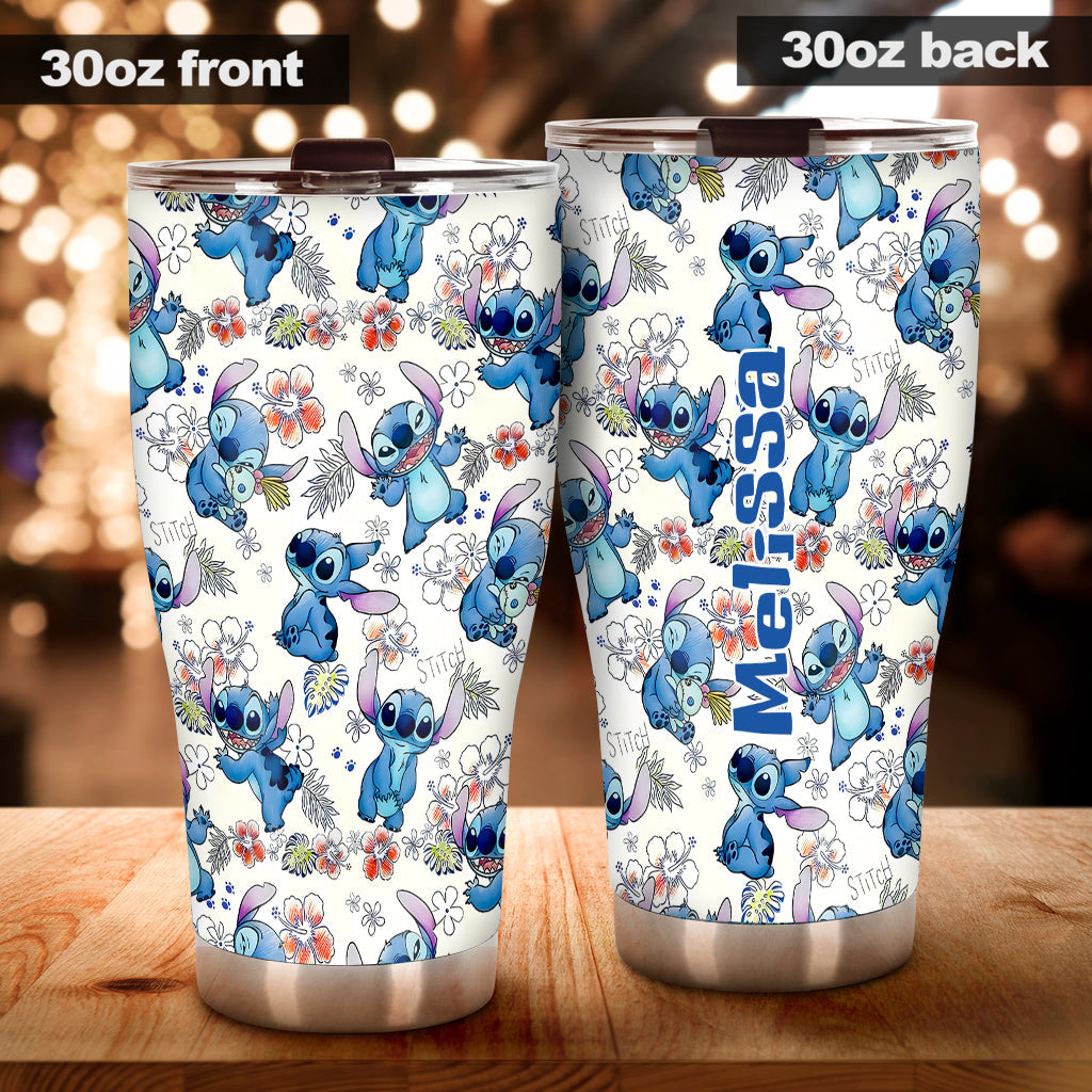 Personalized Ohana Tumbler Custom Name Summer Vibes Gift