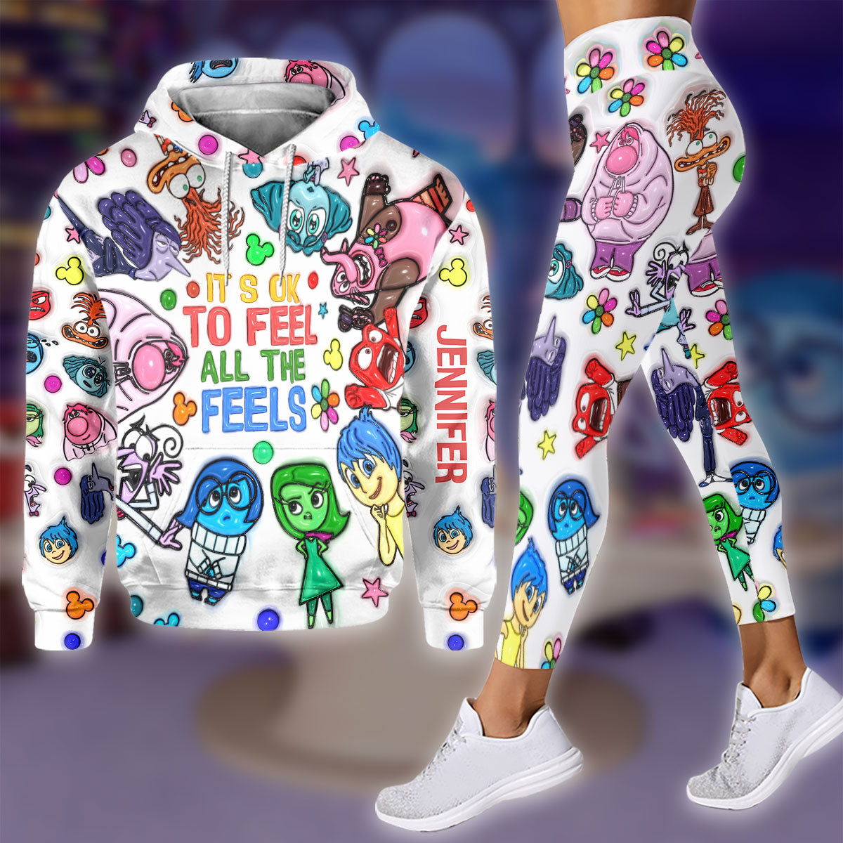Personalized Hoodie & Leggings Set Custom Name Gift for Kids