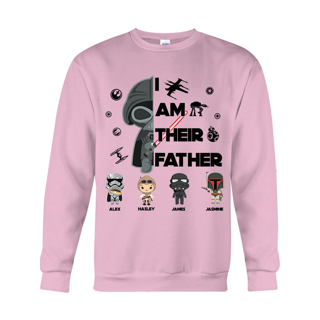 Personalized Star Wars T-Shirt & Hoodie Gift for Dad | Custom Names