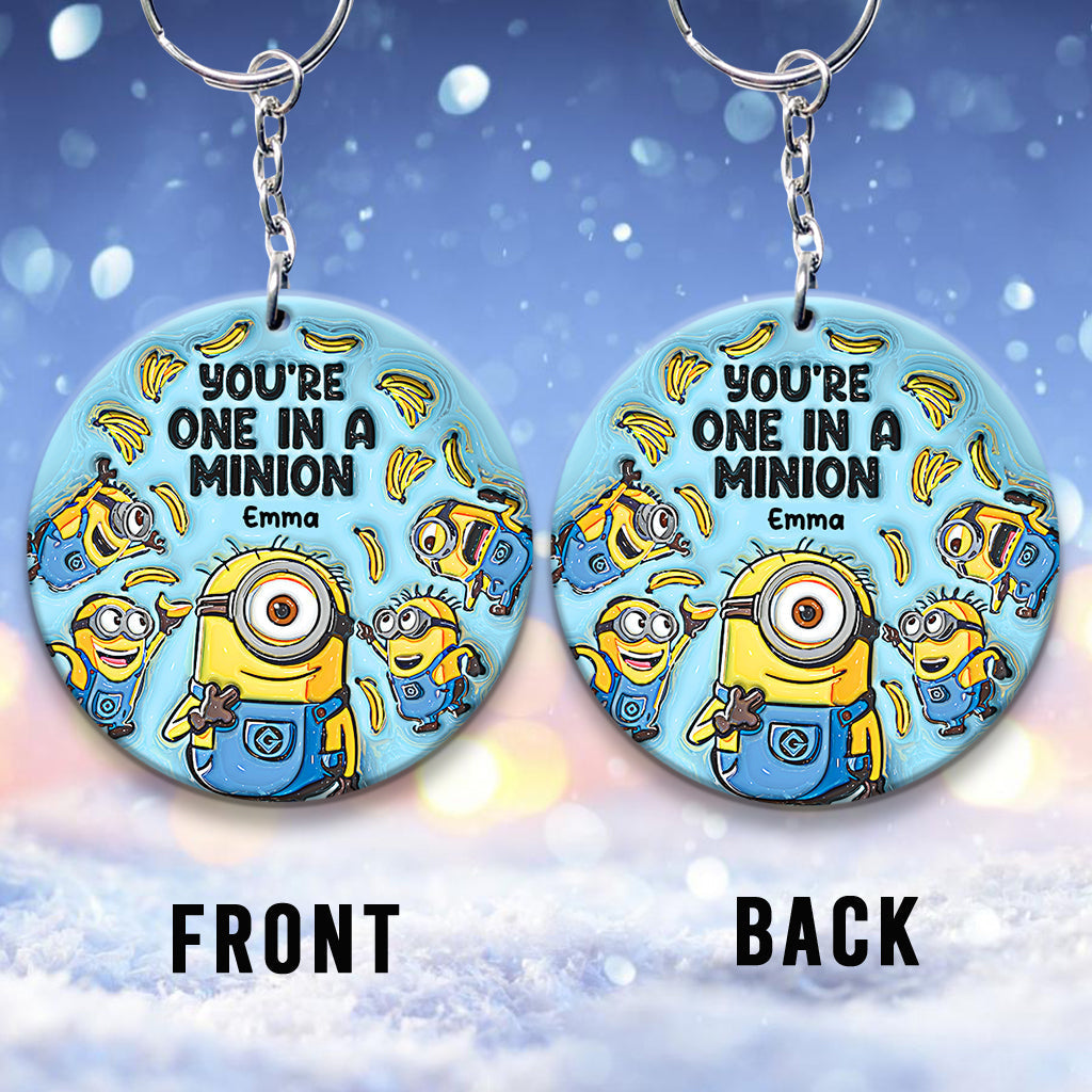 Personalized Keychain You're One In A Minion Gift for Kids