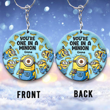 Load image into Gallery viewer, Personalized Keychain You're One In A Minion Gift for Kids
