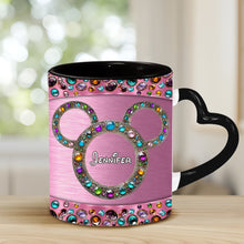 Load image into Gallery viewer, Personalized Heart Handle Mug Custom Name Gift for Mom
