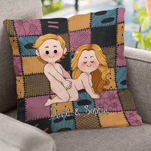 Load image into Gallery viewer, Personalized Nightmare Throw Pillow Custom Name Gift for Couples
