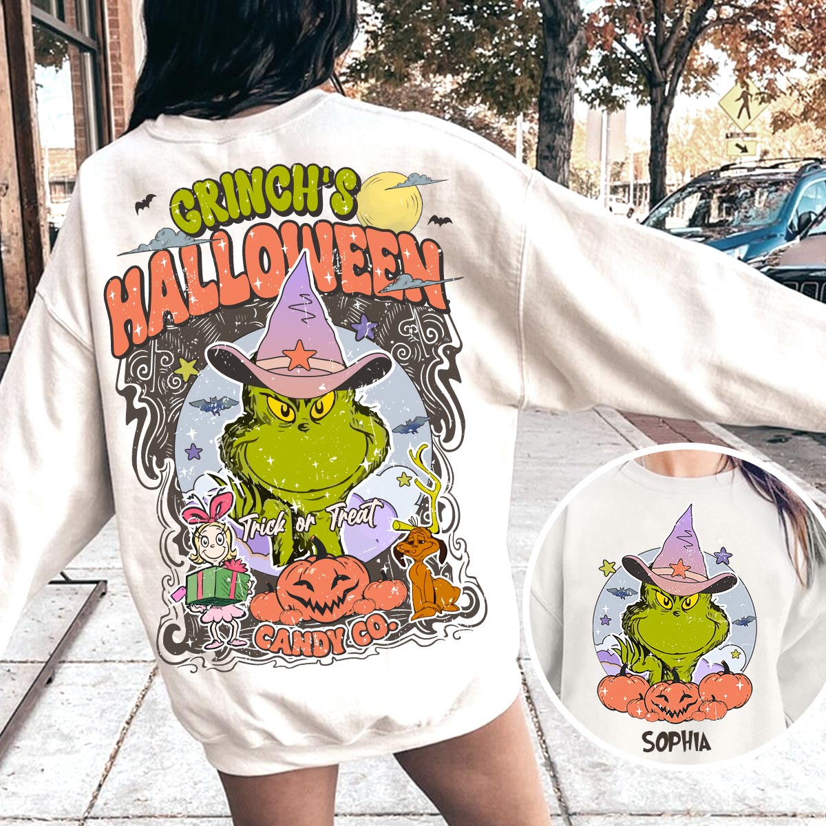 Personalized Grinch Halloween All Over Shirt Fun Costume Gift