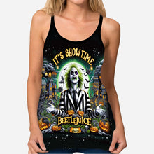 Load image into Gallery viewer, Personalized Halloween Cross Tank Top Custom Name Gift Idea
