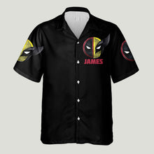 Load image into Gallery viewer, Personalized Marvel Character Hawaiian Shirt Custom Name Gift
