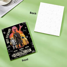 Load image into Gallery viewer, Personalized Dadalorian Building Block Gift for Dad - Custom Name Decor

