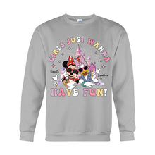 Load image into Gallery viewer, Personalized Girls Just Wanna Have Fun T-shirt &amp; Hoodie for Kids
