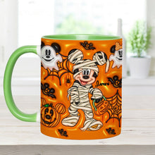 Load image into Gallery viewer, Personalized Halloween Accent Mug for Kids Custom Names
