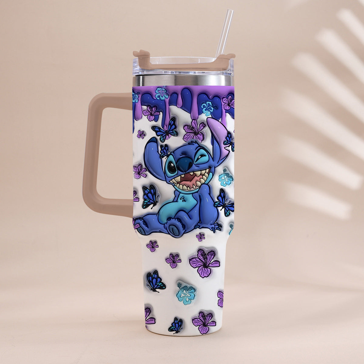 Personalized Ohana Tumbler with Handle Custom Name Gift Idea