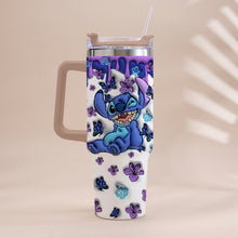 Load image into Gallery viewer, Personalized Ohana Tumbler with Handle Custom Name Gift Idea
