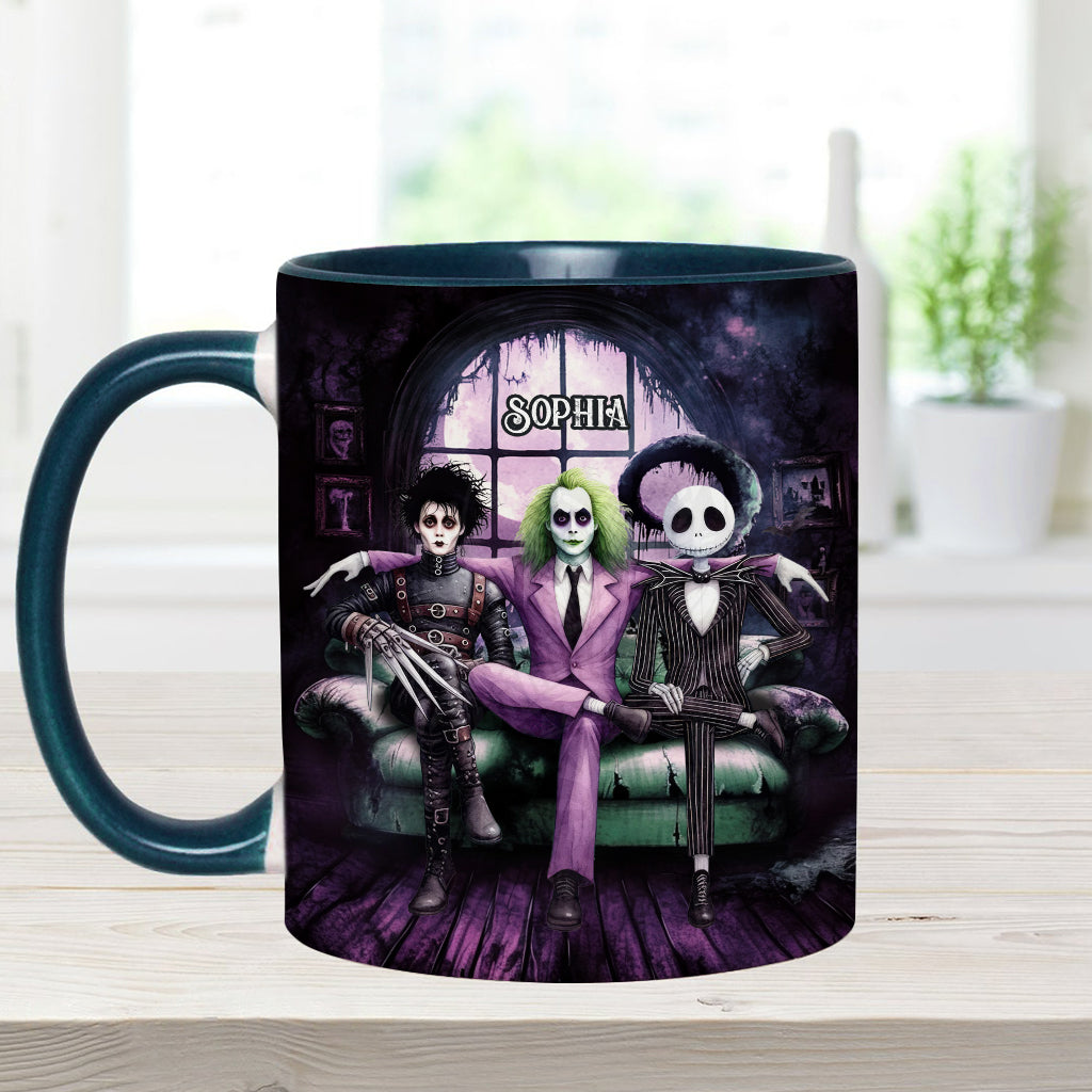 Personalized Accent Mug with Custom Name for Halloween Gift