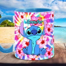 Load image into Gallery viewer, Personalized Tie Dye Accent Mug with Name for Birthday or Christmas
