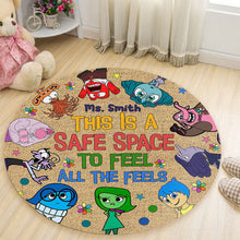 Load image into Gallery viewer, Personalized Autism Awareness Round Rug Gift for Teachers
