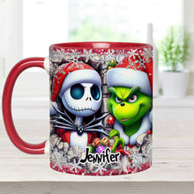 Load image into Gallery viewer, Personalized Nightmare Christmas Accent Mug Custom Name Gift
