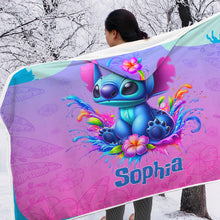 Load image into Gallery viewer, Personalized Hooded Blanket with Cute Character Design for Kids
