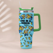 Load image into Gallery viewer, Personalized Minion Tumbler with Handle - Custom Name Gift
