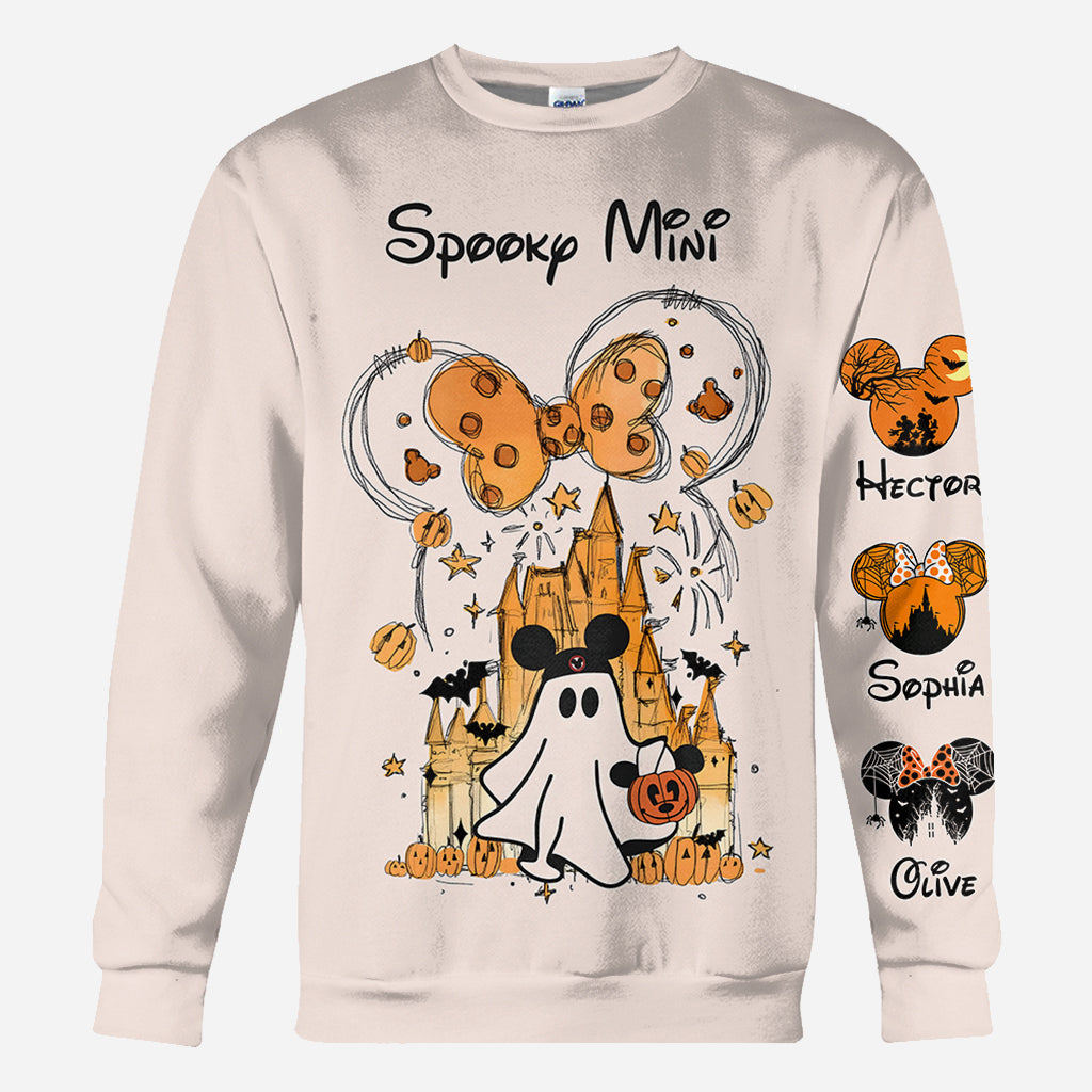Personalized Halloween All Over Shirt Custom Name Gift for Mom