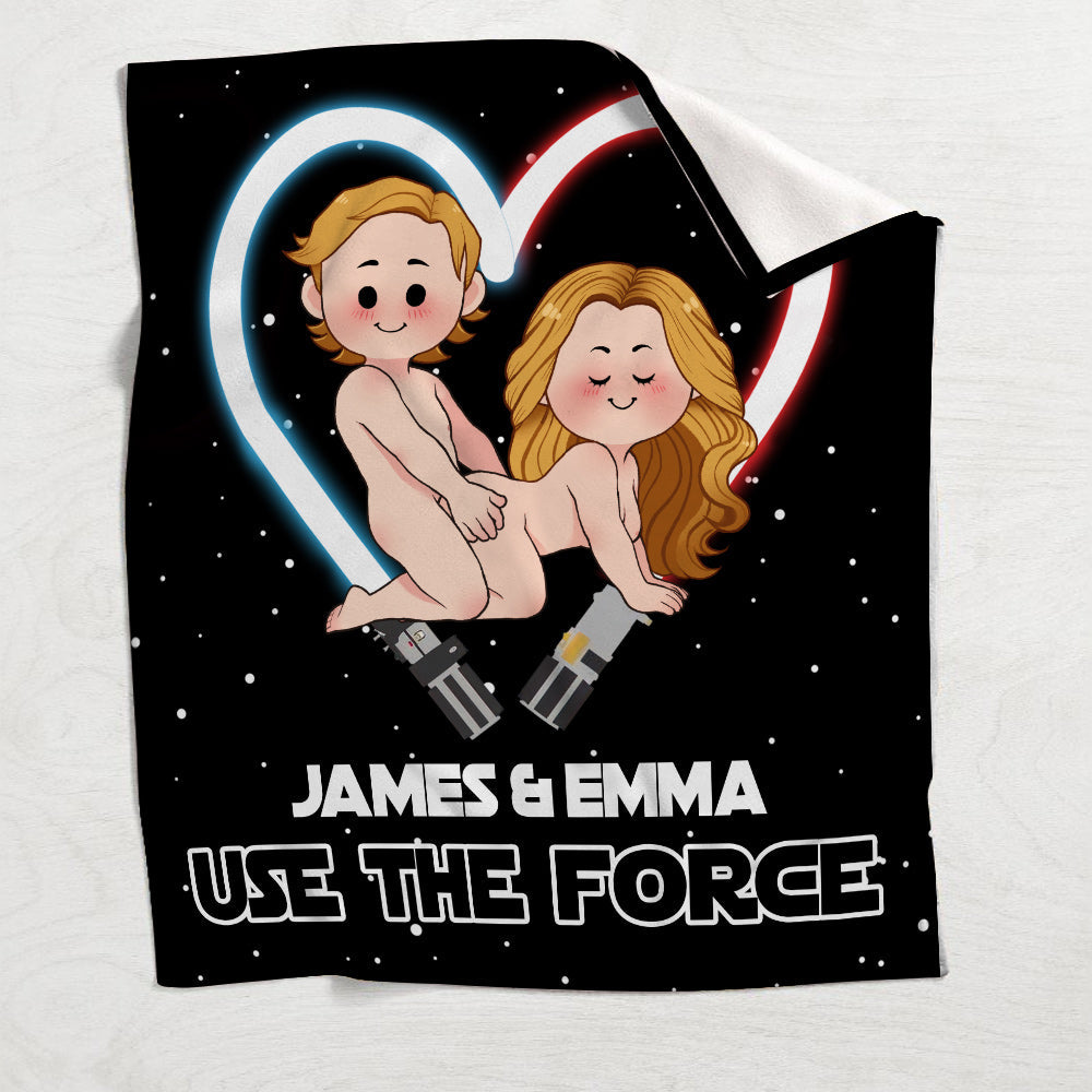Personalized The Force Blanket Custom Name Romantic Gift