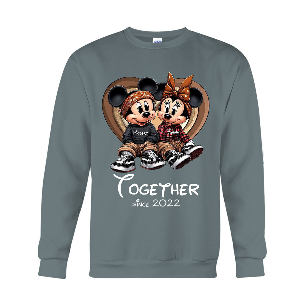 Personalized Chicano Couple T-shirt & Hoodie Gift Together Since 2022