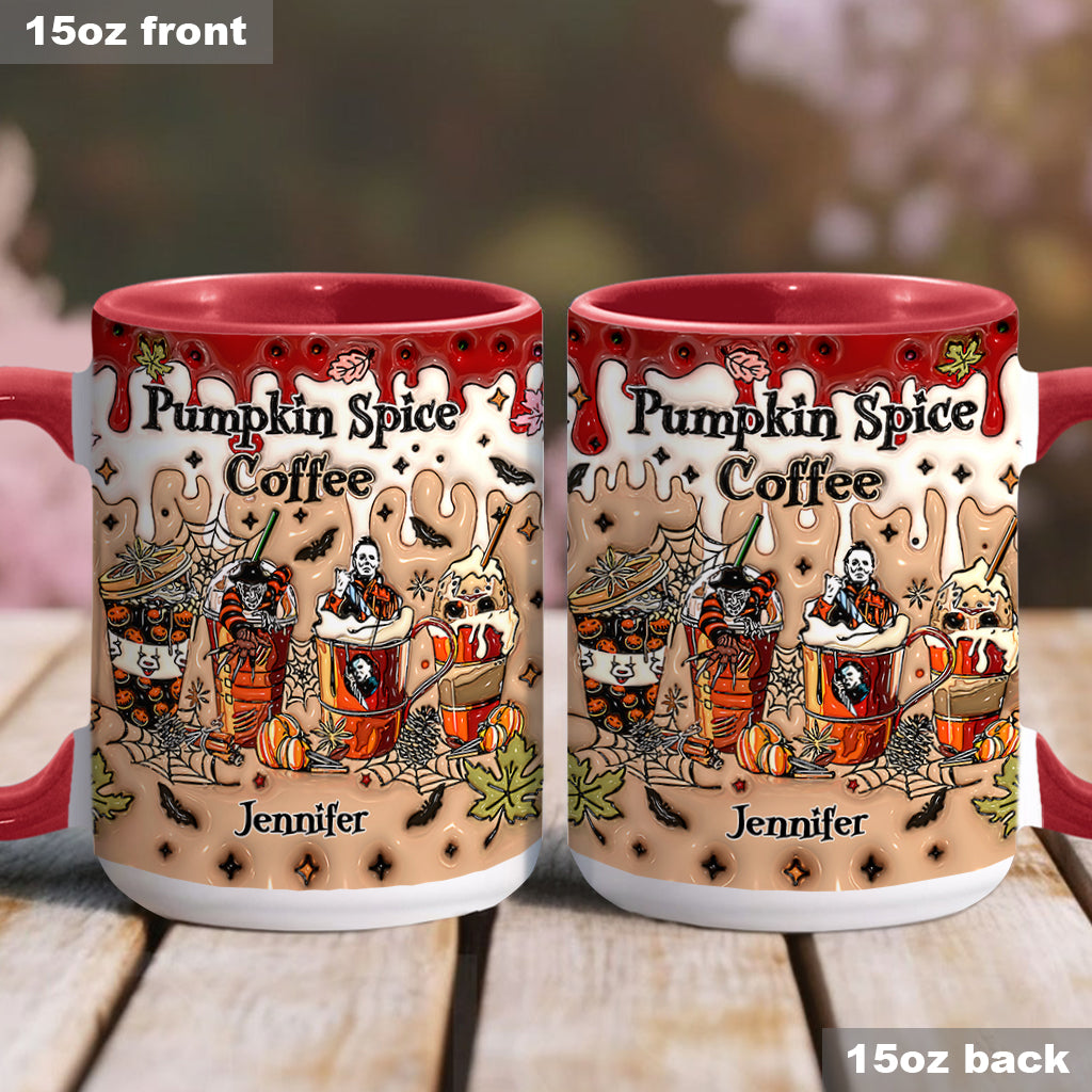 Personalized Pumpkin Spice Latte Accent Mug Custom Name Gift