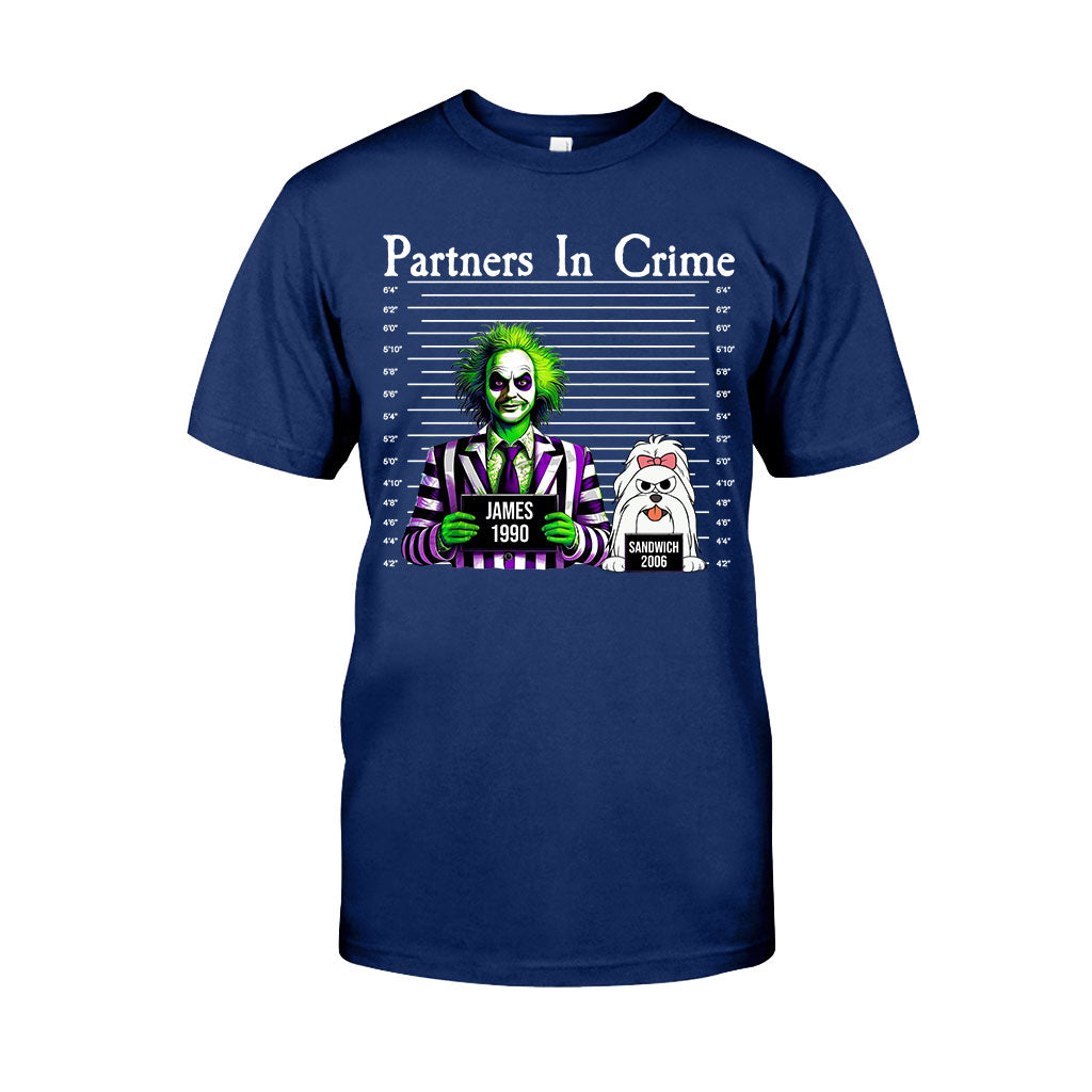 Personalized Partners In Crime T-shirt & Hoodie for Mom/Dad