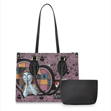 Load image into Gallery viewer, Personalized Nightmare Leather Handbag Custom Name Gift for Mom
