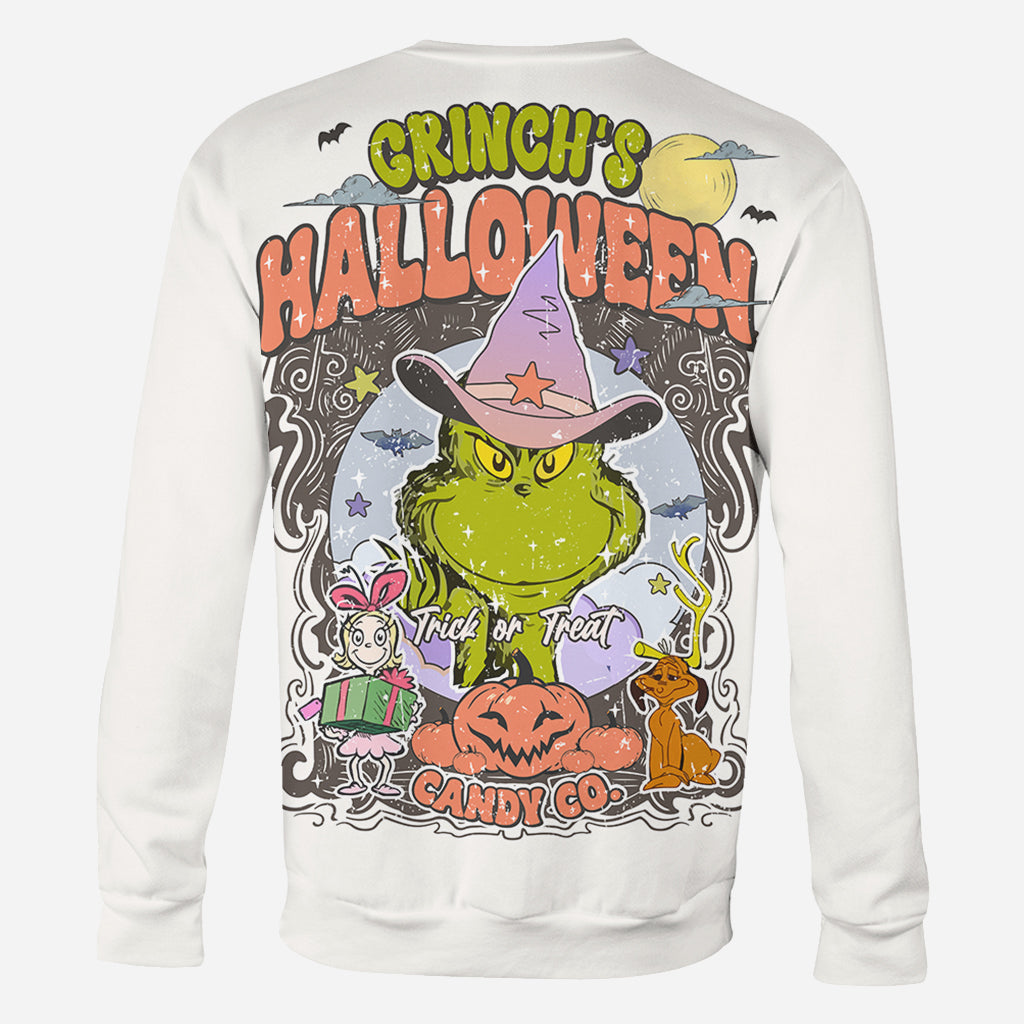 Personalized Grinch Halloween All Over Shirt Fun Costume Gift
