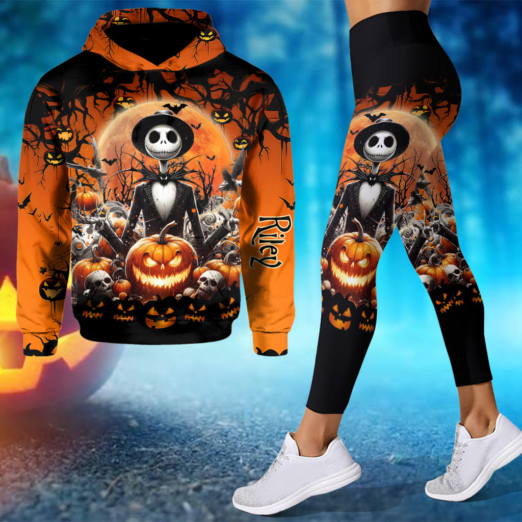 Halloween Personalized Hoodie and Leggings Set for Adults