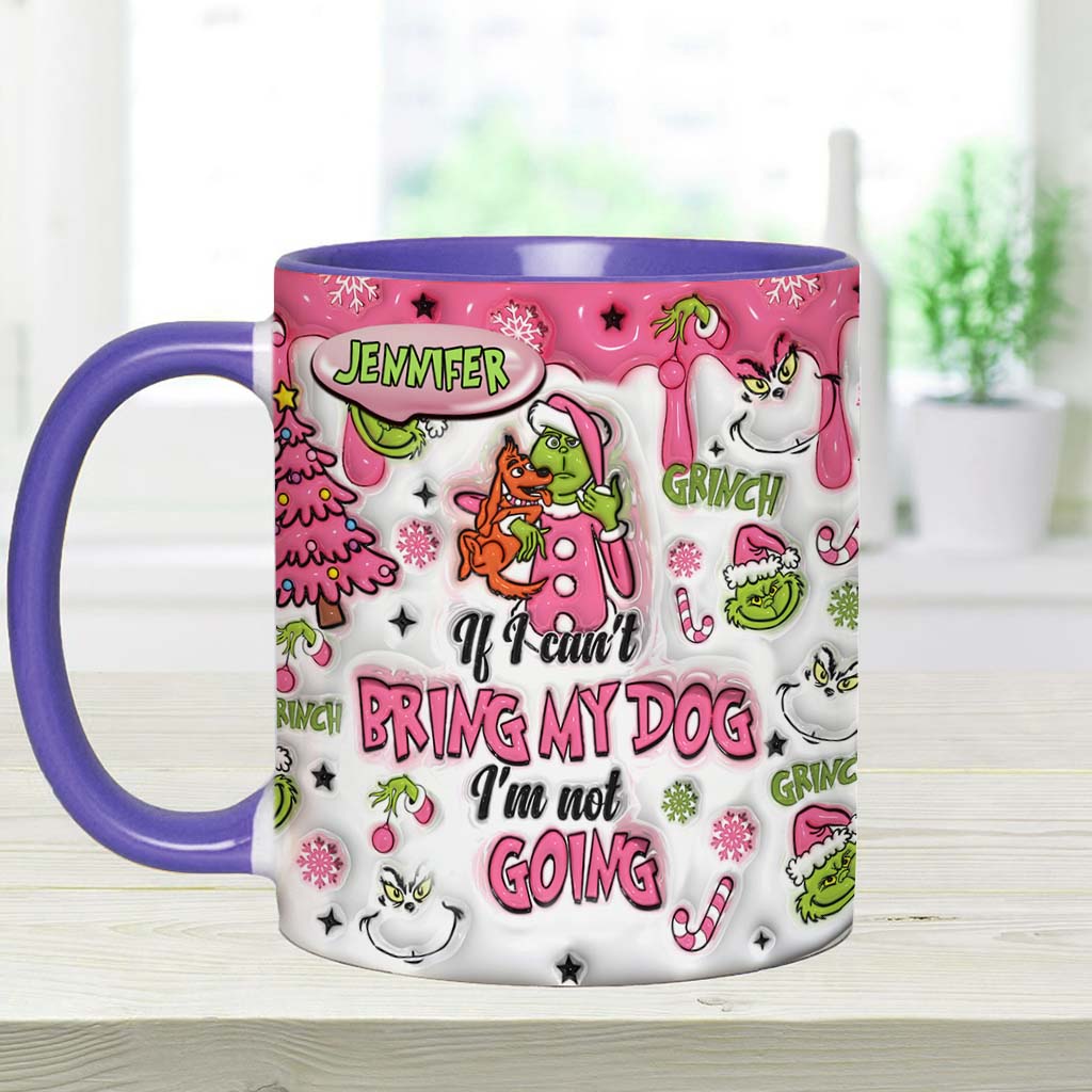 Personalized Grinch Accent Mug Custom Name Gift for Dog Lovers