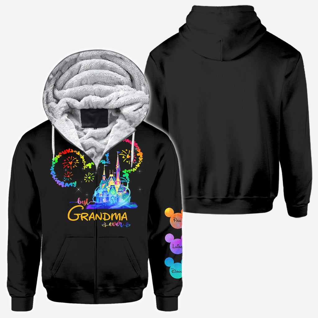 Personalized Colorful Mouse Ear All Over Shirt Gift for Grandma