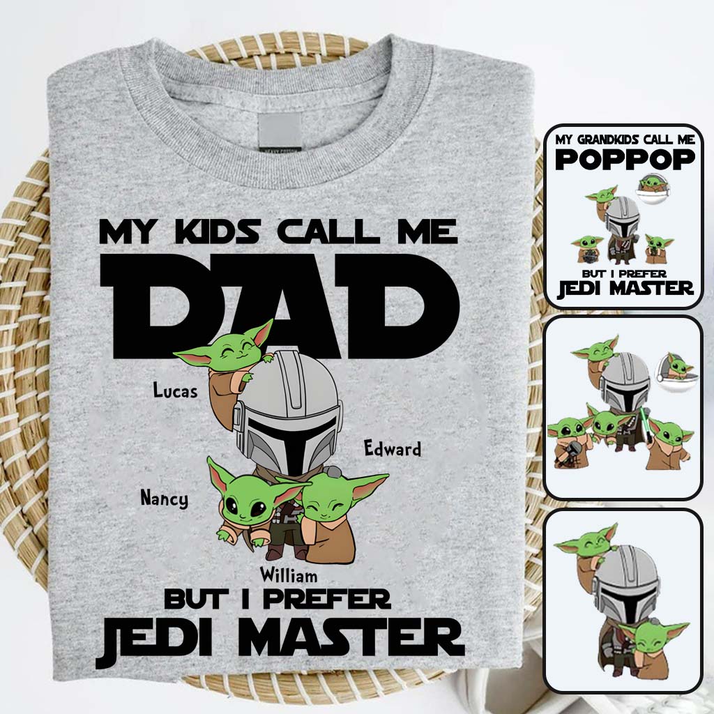 Personalized Jedi Master T-shirt & Hoodie Gift for Dad
