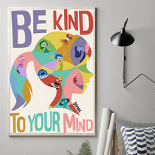 Load image into Gallery viewer, Personalized Be Kind to Your Mind Canvas Art Gift for Graduation
