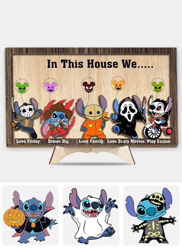 Personalized 2 Layered Wood Sign Custom Ohana Home Decor Gift