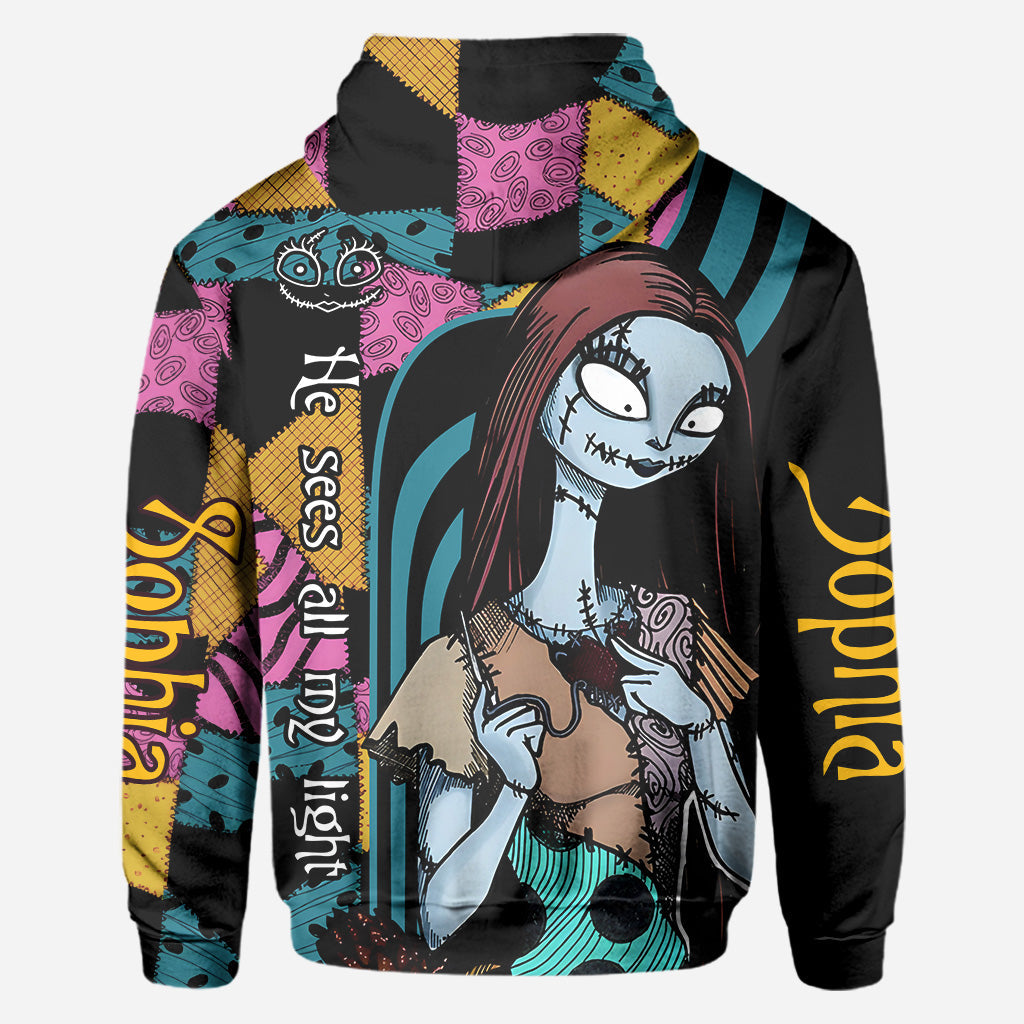 Personalized Nightmare Before Christmas All Over Shirt Custom Name Gift