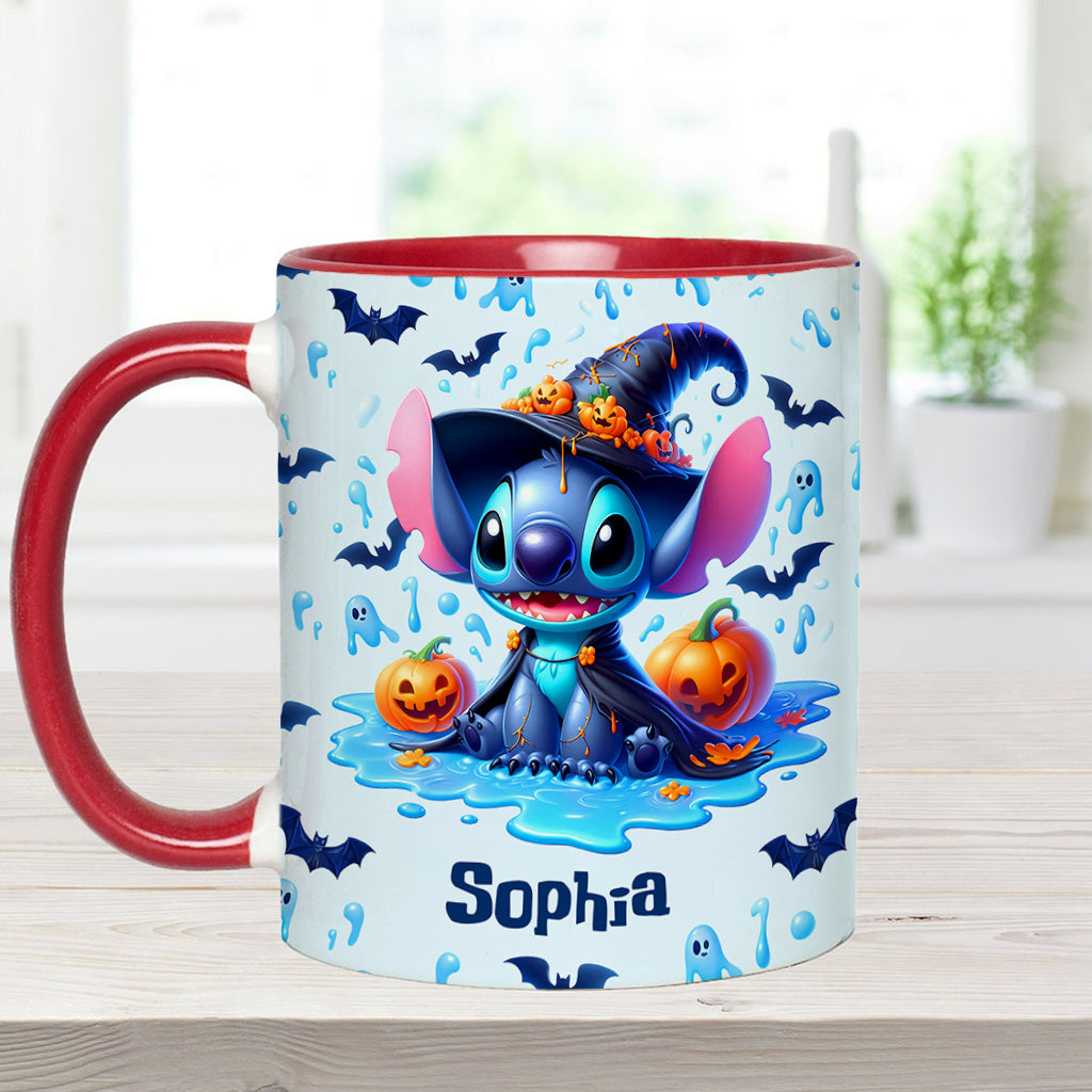 Personalized Halloween Ohana Accent Mug with Custom Name