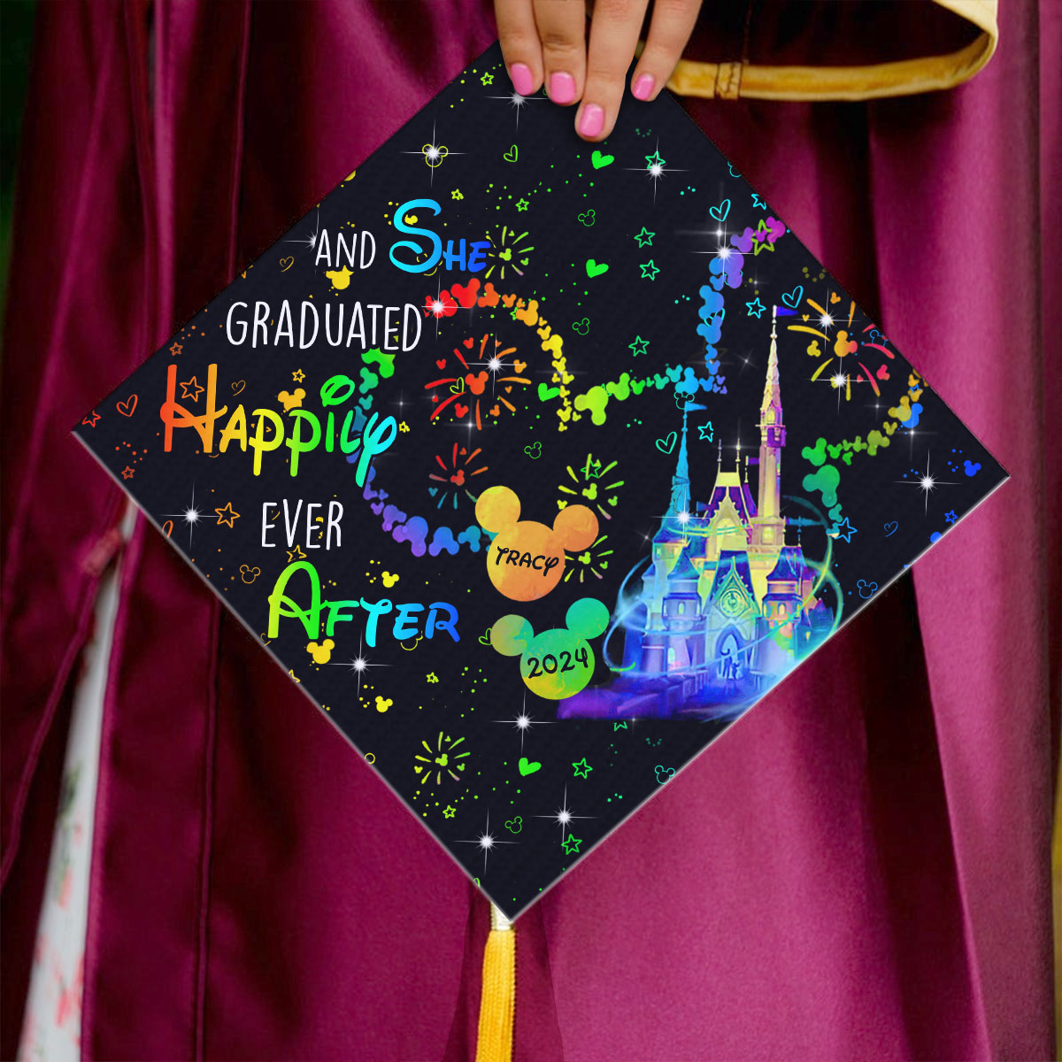 Personalized Graduation Cap Topper Custom Design Gift for Her