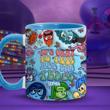 Load image into Gallery viewer, Personalized Ceramic Accent Mug 'It's Okay To Feel All The Feels' Gift for Kids
