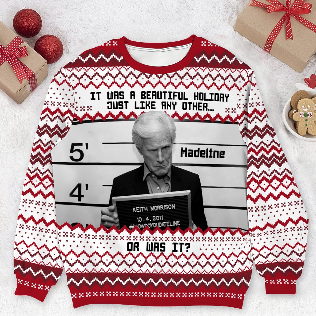 Personalized Holiday Ugly Sweater Custom Name Gift Idea