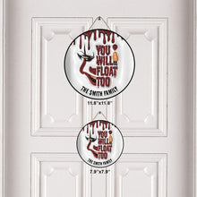 Load image into Gallery viewer, Personalized Round Wood Sign Custom Family Name Halloween Decor
