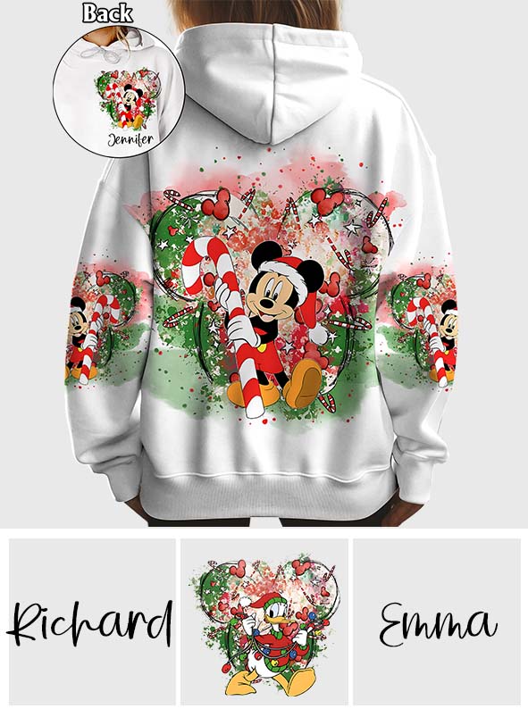 Personalized Merry Christmas All Over Shirt for Women | Perfect Holiday Gift