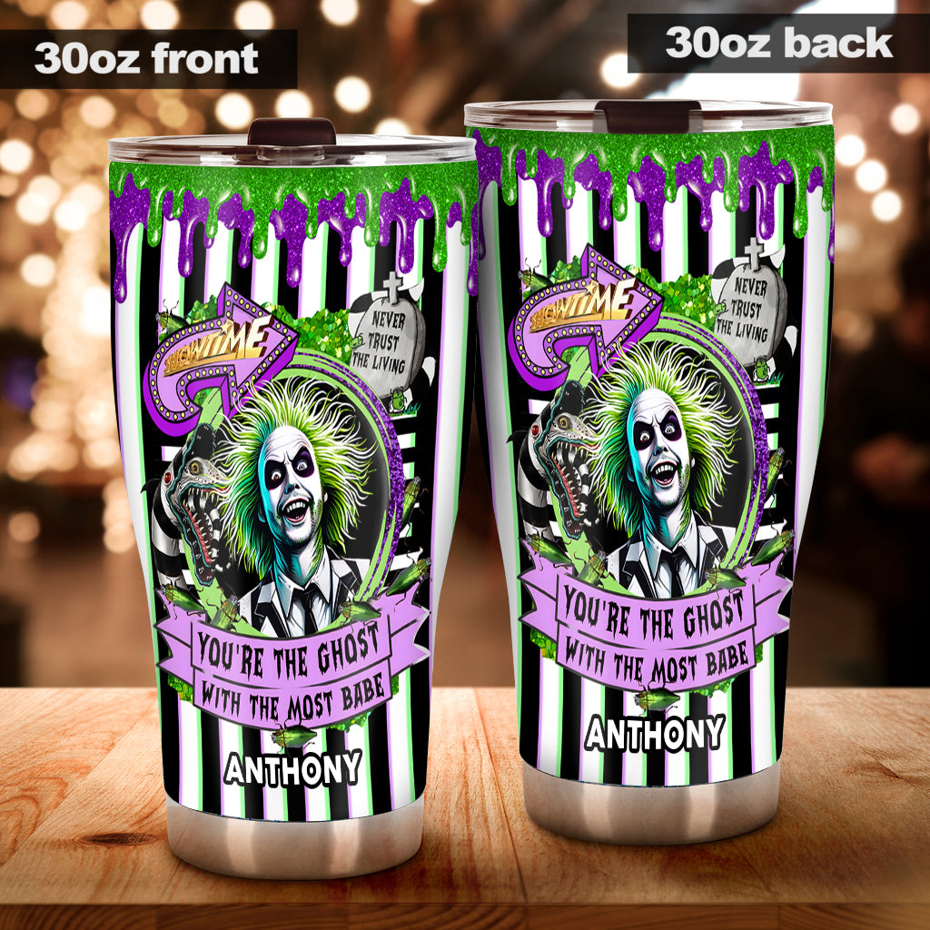 Personalized Beetlejuice Tumbler Custom Name Gift for Halloween